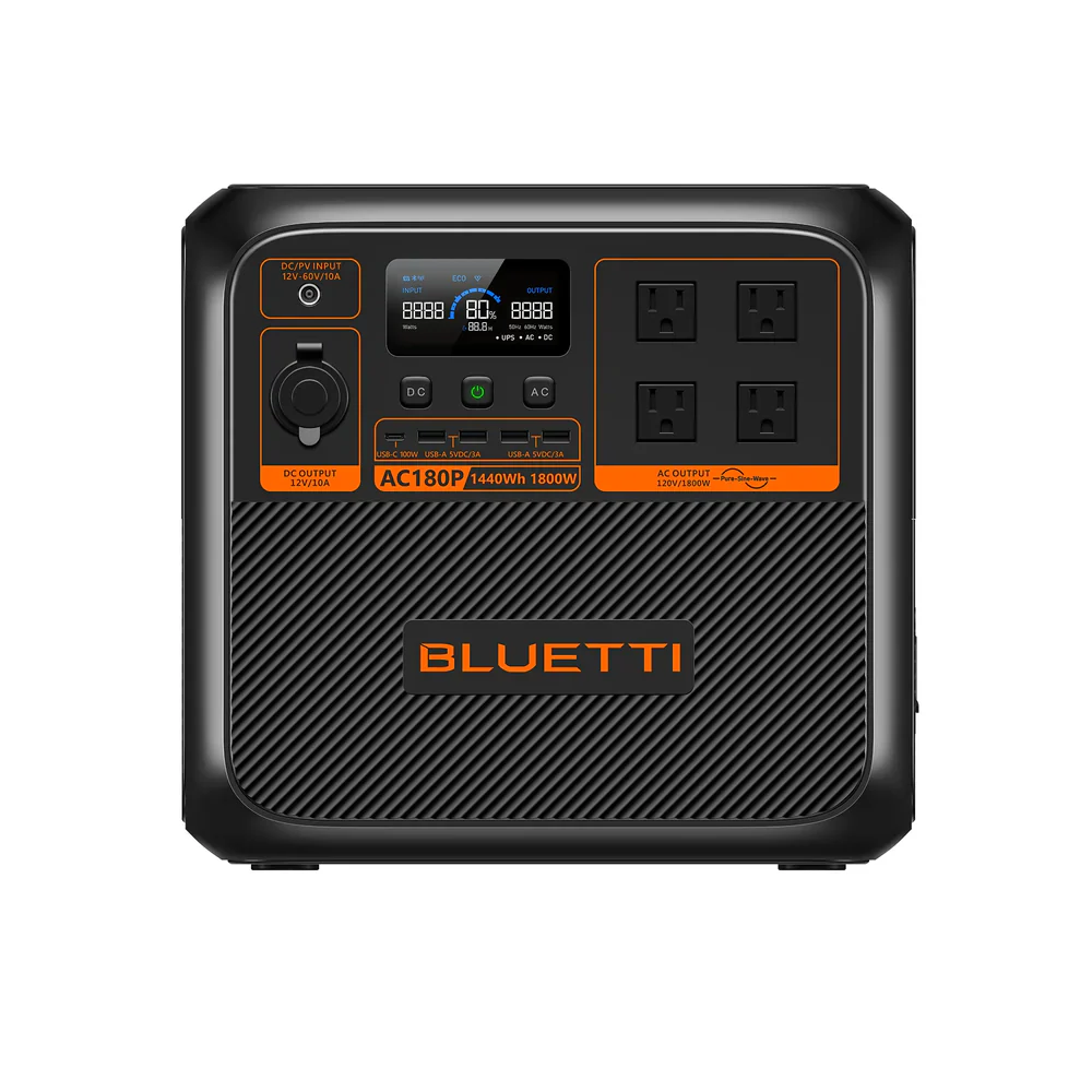 BLUETTI AC180P Portable Power Station | 1,800W 1440Wh - Image 2