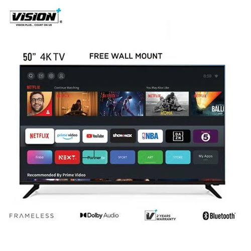 Vision Plus 50 Inches Frameless 4K Android - Image 8